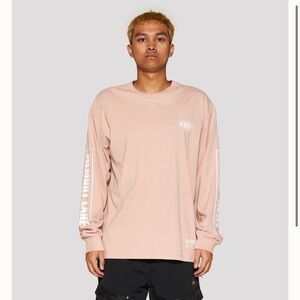 Memory Lane Propaganda Long Sleeve Tee (Dust Pink)